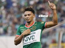 Alexy Vega fue el anotador del único gol que le quitó el invicto a Motagua en el estadio Morazán. Fotos Neptalí Romero y Mauricio Ayala.