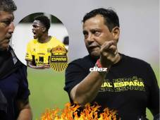 Jeaustin Campos atendió la conferencia de prensa tras el 0-2 ante Juticalpa. FOTO: Mauricio Ayala.