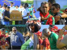 ¡Triste y desgarrador! Así fue el último adiós de Orinson Amaya en su amado estadio Yankerl Rosenthal de San Pedro Sula. FOTOS: Moisés Valenzuela | Neptalí Romero | Mauricio Ayala.