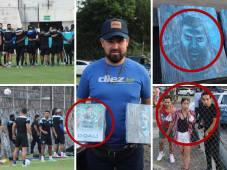 Las bellas obras de arte de Luis Palma y Reinaldo Rueda, artista sorprendió a la Bicolor, los curiosos y así preparó Honduras su último entreno antes de medirse a México en el Azteca. FOTOS: Marco Avelino.