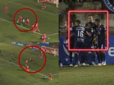 ¡Bailó a tres de Lobos! Así fue el primer gol del juvenil Jonathan Argueta con Motagua en la Liga Nacional