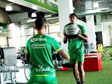 Con las pruebas físicias y médicas comenzó el Santos Laguna, Choco Lozano presente en los trabajos. Foto cortesía del Santos Laguna.