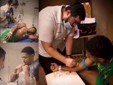 Imágenes donde el Choco Lozano fue sometido a las respectivas pruebas médicas.