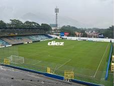 ¡Honduras vs México no se suspende! La grama del estadio Morazán luce impecable a pesar de la tormenta Sara