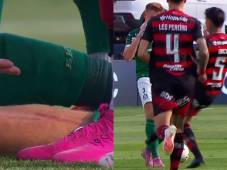 ¡Polémica en Copa Libertadores! La roja clara que perdonó el árbitro a futbolista del Flamengo ante Palmeiras en la final