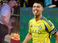 Cristiano Ronaldo se vuelve viral al protagonizar baile en su cumpleaños 40 y Rauw Alejandro fue el cantante principal