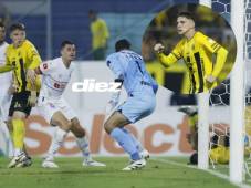 Acción del golazo de taquito que hizo el argentino Ángel David Sayago y Nixon Cruz quedó casi fuera de la toma, pero el gran protagonista. Fotos Neptalí Romero.