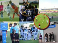 Motagua jugó a puertas cerradas y afuera del estadio parecía que no se jugaba un partido de fútbol, las dos polémicas del FVS en el Platense - Lobos UPNFM y la 'selfie' del triunfo del Ciclón Azul ante Juticalpa FC.