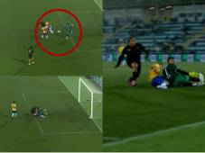 Davis Flow falló solo: Así fue el gol que perdonó Honduras ante los tiktokers de Brasil en amistoso en Sao Paulo