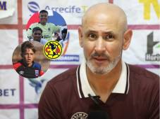 Eduardo Espinel atendió la conferencia de prensa en el post partido entre Olimpia vs Lobos. FOTO: David Romero.