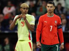 Lamine Yamal no tuvo el mejor de sus partidos ante Portugal.