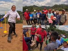 Los niños y niñas de San Francisco de Opalaca, Intibucá, disfrutaron de una tarde entretenida.