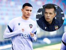Kervin Arriaga tiene dos partidos ausentes en el Levante: contra Real Madrid y Elche. Foto cortesía Levante.