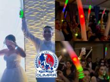 Carlos Pineda se casa bailando al ritmo del Olimpia: así fue el momentazo en plena boda con su esposa