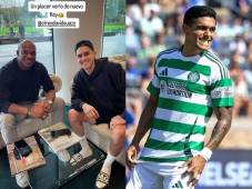 David Suazo y Luis Palma sostuvieron una charla en el hotel de concentración en la previa del Atalanta vs Celtic.