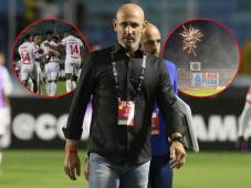 Eduardo Espinel le pidió disculpas a la afición del Olimpia que no dejó de alentar desde el inicio del partido.