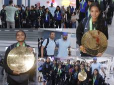 Nuestras campeonas aterrizaron este martes en Honduras tras ganar la League Cup de Concacaf Femenil Sub-15. FOTOS: Neptalí Romero.