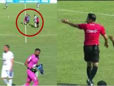 ¡Orobio no estaba listo! El insólito error de Said Martínez en el Platense vs Juticalpa por Liga Nacional