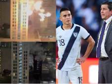 Hinchas de Panamá lanzaron fuegos artificiales durante la madrugada en el hotel de la Selección de Guatemala