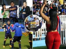 Las fotografías más curiosas que se dieron en el duelo de semifinales entre Motagua y Marathón en el Nacional.