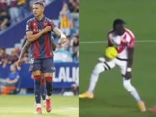 Kervin Arriaga participó en los últimos 16 minutos del compromiso frente a Rayo Vallecano, que empató de forma polémica. Fotos cortesía Levante.