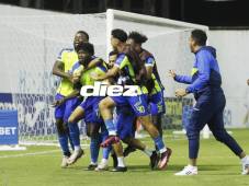 Edson Danilo Palacios fue el autor del gol de la victoria para Olancho FC en la tanda de penales. Fotos Neptalí Romero.