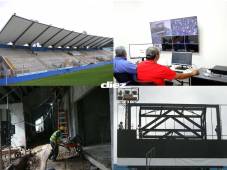 CONDEPOR lo adelanta: la fecha de entrega de la pantalla gigante, los locales del centro comercial, luces LED y las nuevas butacas que tendrá el Estadio Nacional Chelato Uclés. FOTOS: ALEX PÉREZ.