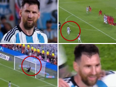 ¡Al ángulo! El hermoso golazo de tiro libre de Messi que cerró con broche de oro para Argentina en amistoso ante Panamá