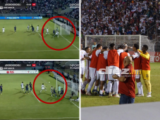 Yustin Arboleda regaló una descomunal asistencia en el primer palo para dejar solo a José García en el 1-0. FOTO: Mauricio Ayala.