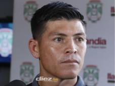 El volante del Marathón atendió a los medios de prensa a tres días del compromiso ante Motagua. FOTO: Neptalí Romero.