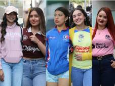 ¡DERROCHE DE BELLEZAS! Las aficionadas del Olimpia y América enamoraron en la previa del duelo por Champions de Concacaf. FOTOS: Marvin Salgado | Alex Pérez.