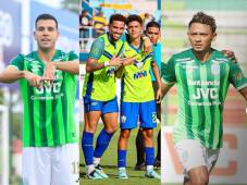 Cuatro goleadores en estos momentos en Honduras: Nicolás Messiniti, Rodrigo de Olivera, Aaron Cabrera y Alexy Vega.