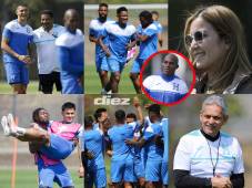Un futbolista se suma a la lista de los 'peloneados', legionario de cumpleaños, Reinaldo Rueda pendiente y entre risas: así fue el primer entreno de Honduras previo al duelo crucial ante Curazao. (FOTOS: MAURICIO AYALA)