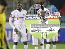 Yustin Arboleda fue expulsado en los minutos finales del clásico entre Olimpia y Real España.