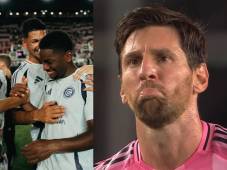 Messi estuvo presente en el partido, pero no se hizo notar en el marcador del encuentro.