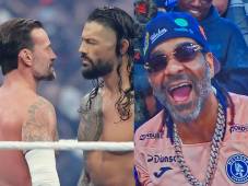Jim Jones estuvo presente en WWE Monday Night Raw y lució la camisa de Motagua. Fotos captura de video.