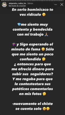 Romell Quioto y Alejandra Rubio se intercambian fuertes mensajes por redes sociales