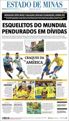 Las portadas de Brasil sobre la goleada a Honduras: 'Masacre'