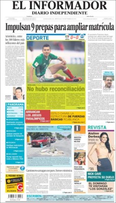 Titulares de portadas en México: '¿Por los suelos, a qué juega?'