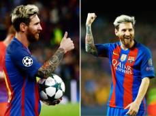 El argentino al final del partido se ha llevado el balón de la Champions gracias a su triplete.