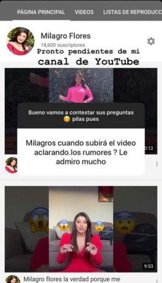 Milagro Flores y su reacción al ser vinculada en trío amoroso con ex esposo de Carolina Lanza