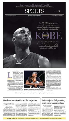 Tristes portadas: El deporte llora la muerte de Kobe Bryant, leyenda de la NBA