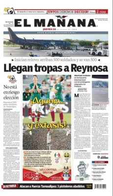 Así vienen hoy las portadas de los diarios de México: 'Humillados avanzamos' y '¡Que viva Corea!'