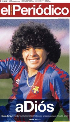 'D10s ya está en el cielo': Las portadas del mundo el día después de la muerte de Diego Maradona