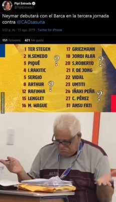 Los memes destrozan al Barcelona por empatar contra el recién ascendido en España