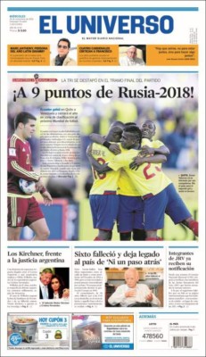 ¡CALIENTE! Las portadas que dejó la fecha de eliminatoria mundialista