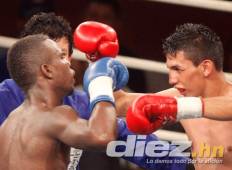 Josec 'Escorpión' Ruiz retuvo el cinturón de campeón Centroamericano y el Caribe al empatar en un duro combate con el mexicano Emmanuel 'Veneno' Domínguez realizado en el Campo AGAS de San Pedro Sula..Foto DIEZ.Melvin Cubas.