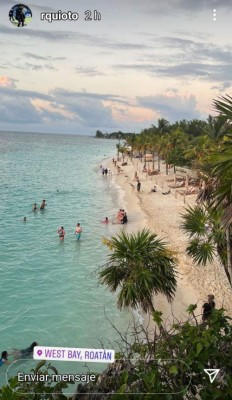 ¡Sol, playa y arena! Así disfrutó Romell Quioto el día en el que hondureños acudieron a las urnas