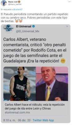 Le caen las avispas: Lluvia de críticas para periodista Carlos Alberth por llamar 'imbécil' a Leverón