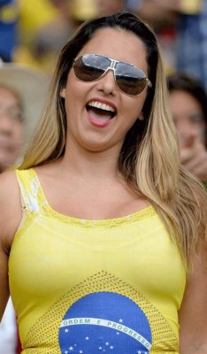 La fiesta en las tribunas en la semifinal Brasil vs Alemania